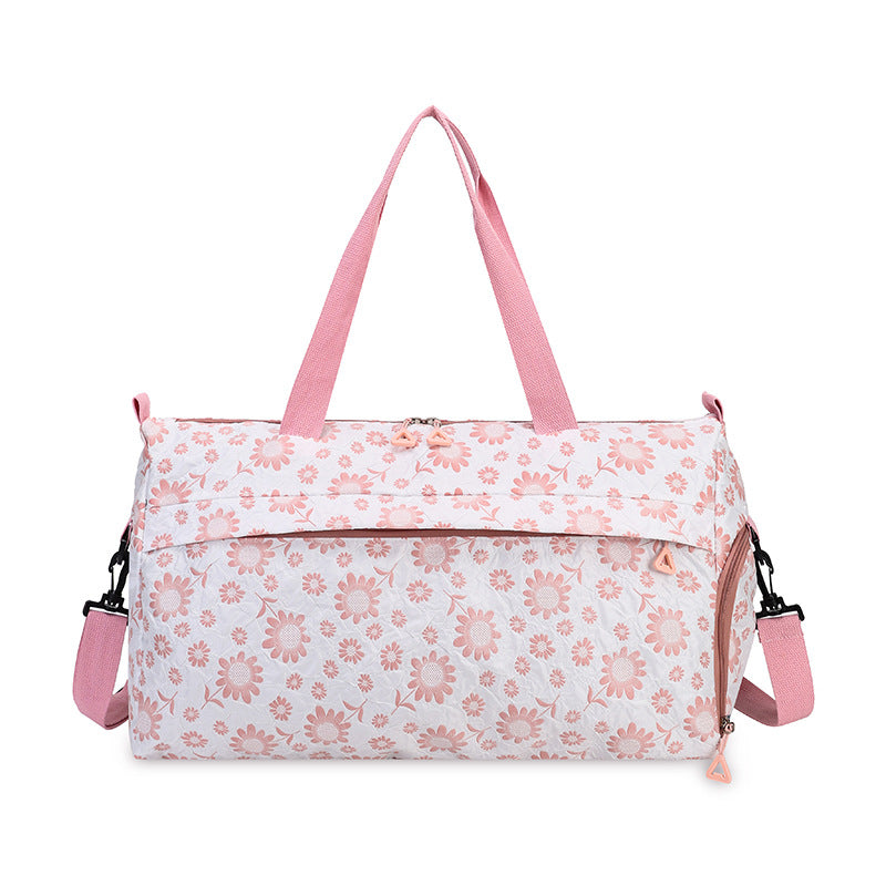 Floral Patterned Travel Duffle Bag Bowlift