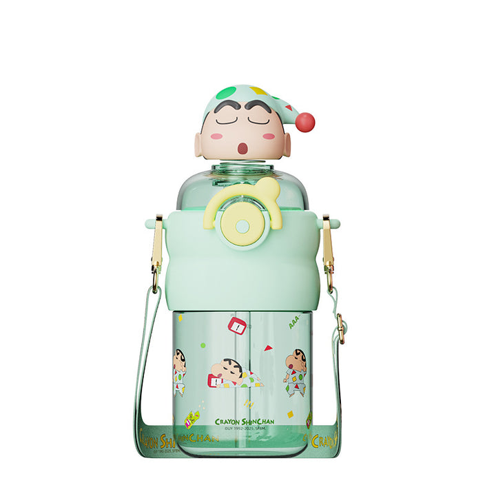 Women's drinking bottle with creative character design Bowlift