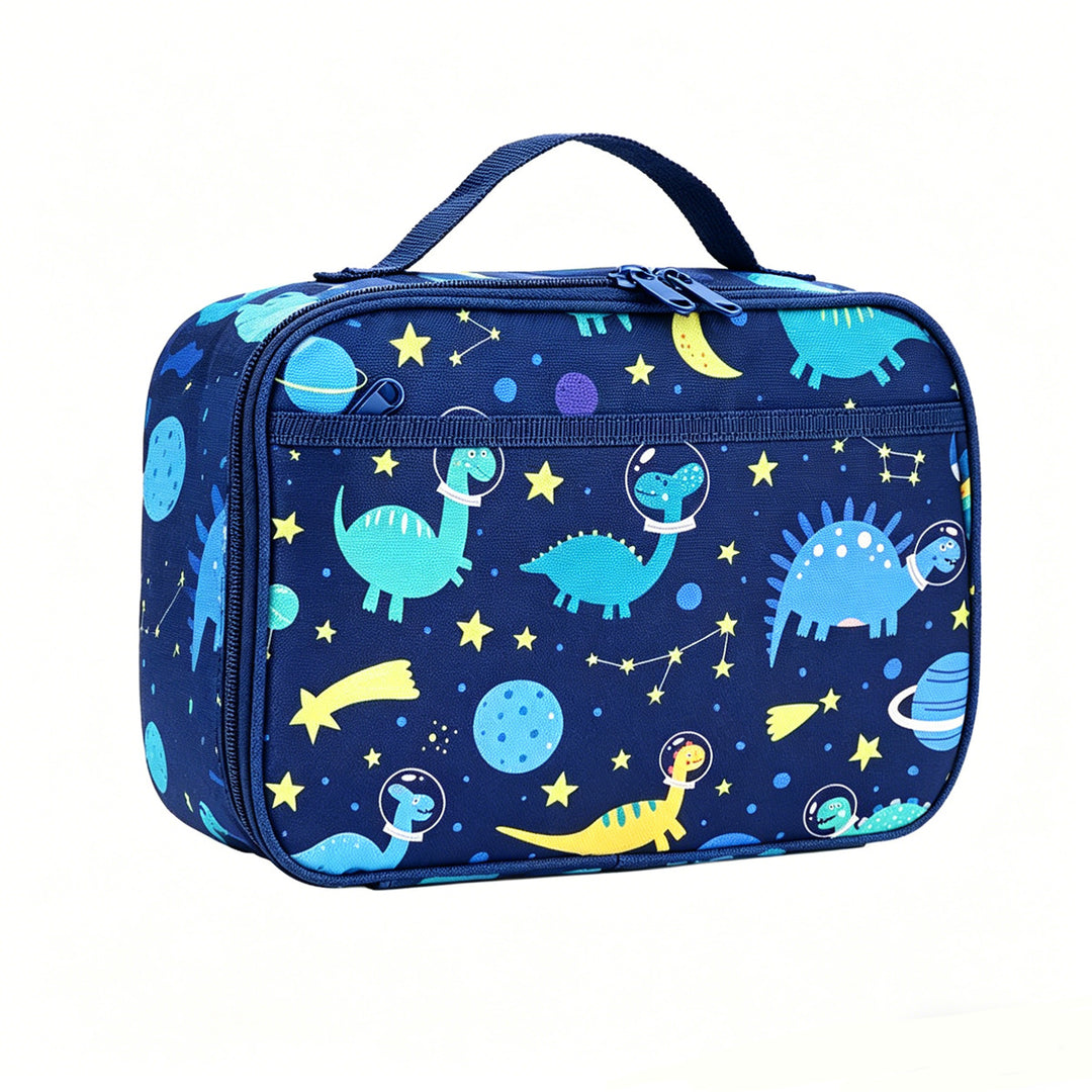Insulated children's dinosaur lunch case with thermal lining and carry handle Bowlift