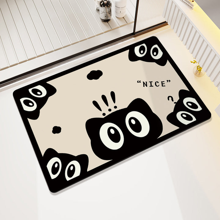 Playful Cow-Themed Bathroom Mat Bowlift