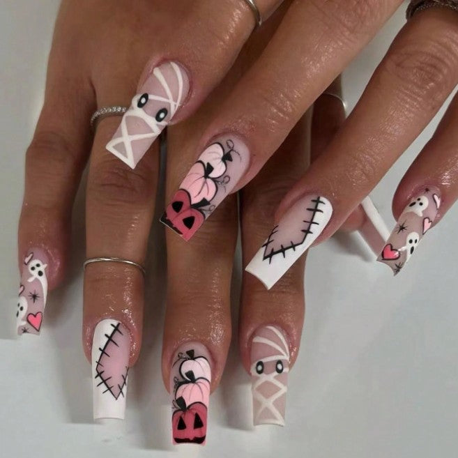 Halloween-Themed Nail Art Design Bowlift
