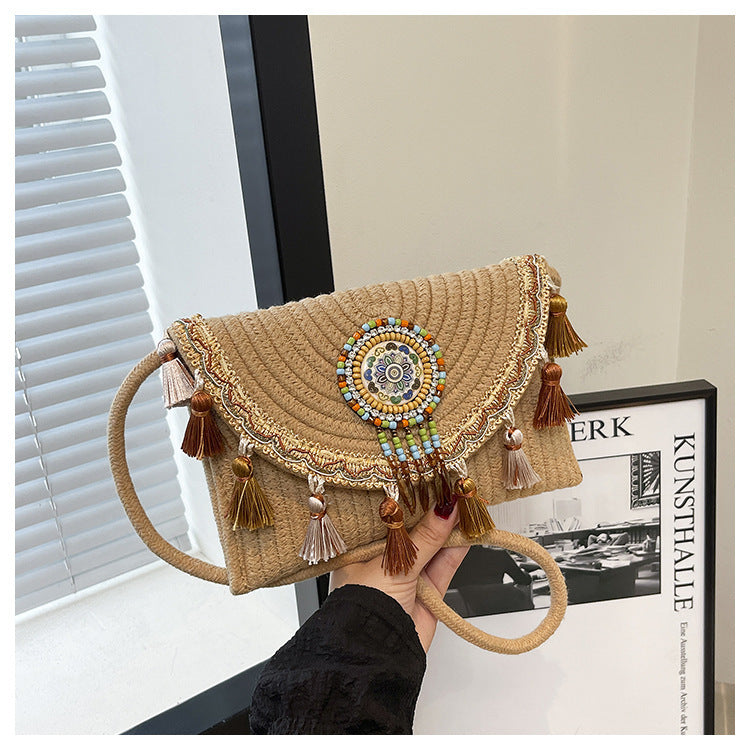 Bohemian-Inspired Handcrafted Beaded Clutch Bowlift