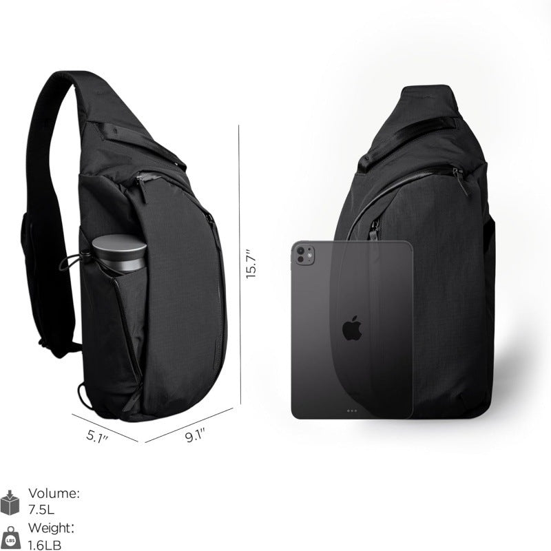 Practical sling bag with special compartments Bowlift