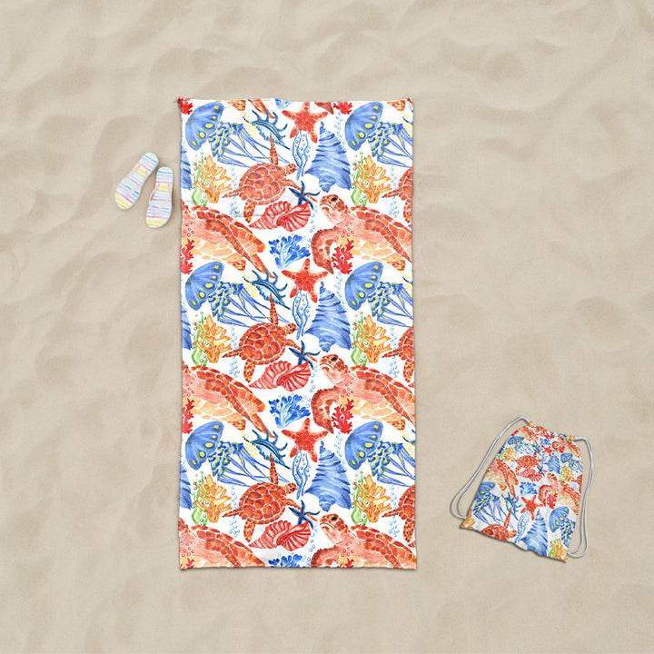 practical beach towel with integrated tote bag design Bowlift