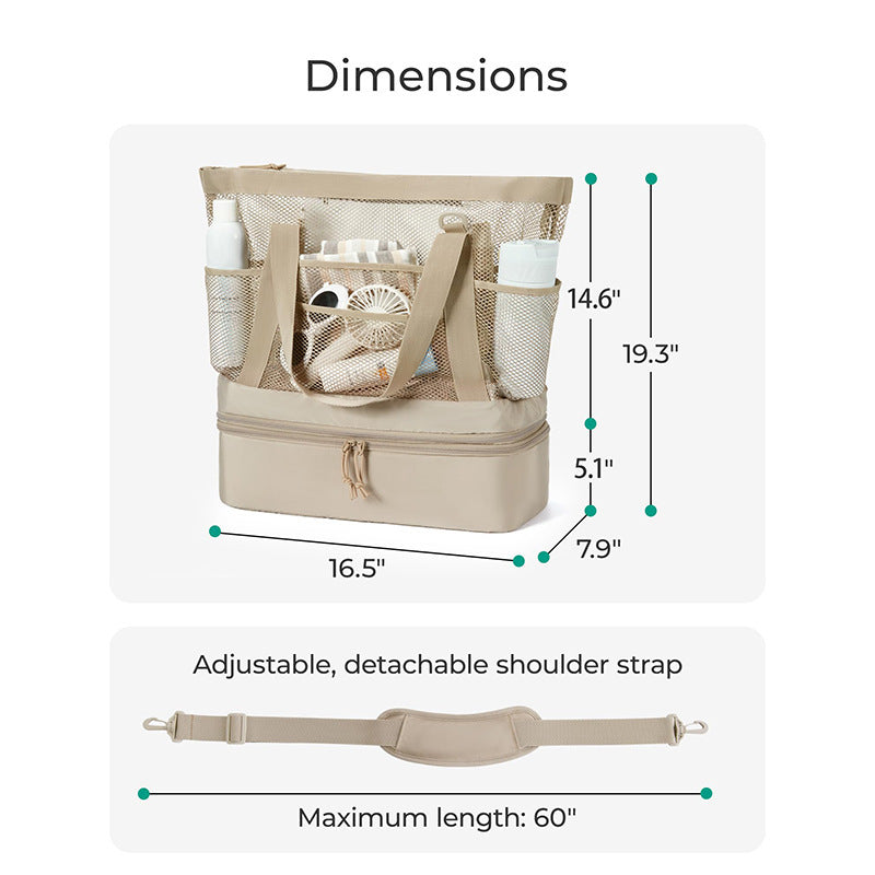 Durable cooler bag with practical removable inner compartment Bowlift