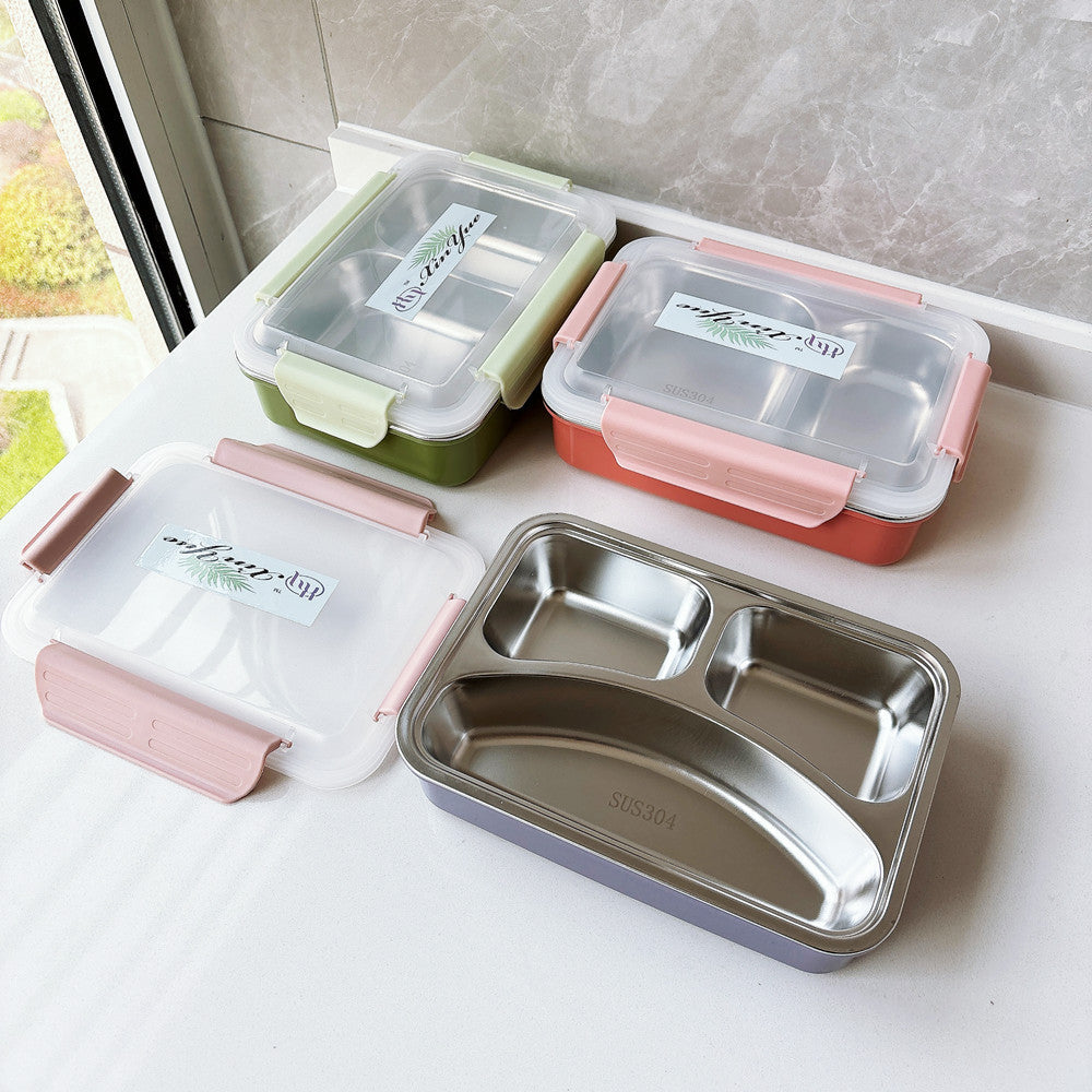 Multi-Compartment Stainless Steel Lunch Container