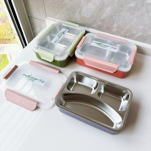 Multi-Compartment Stainless Steel Lunch Container