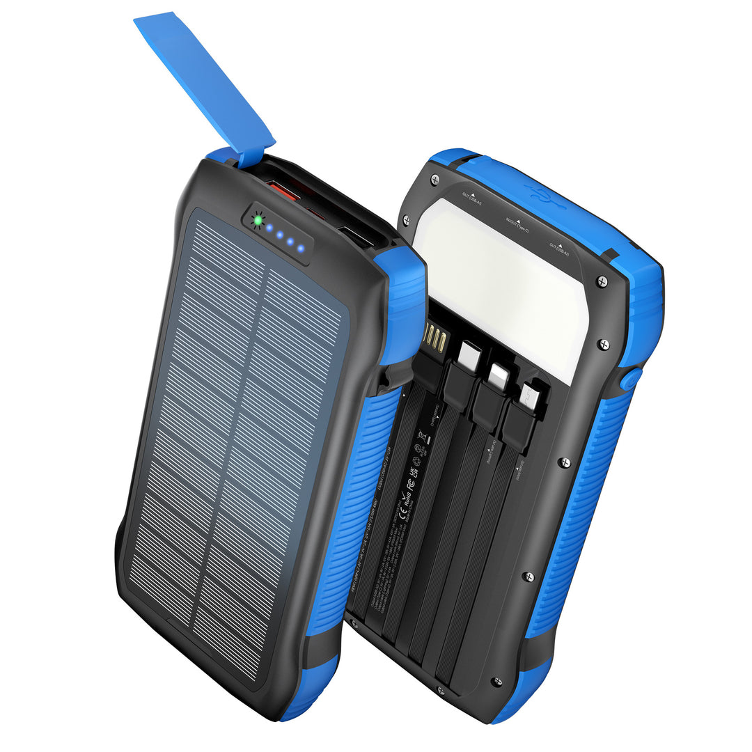 Solar Power Bank with multifunctionality and fast charging feature Bowlift
