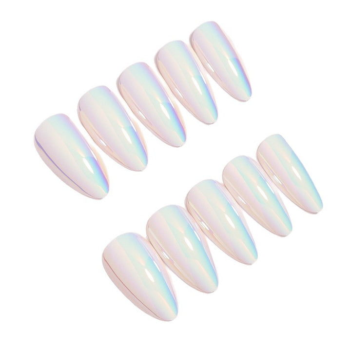 Iridescent Stiletto Press-On Nail Set Bowlift