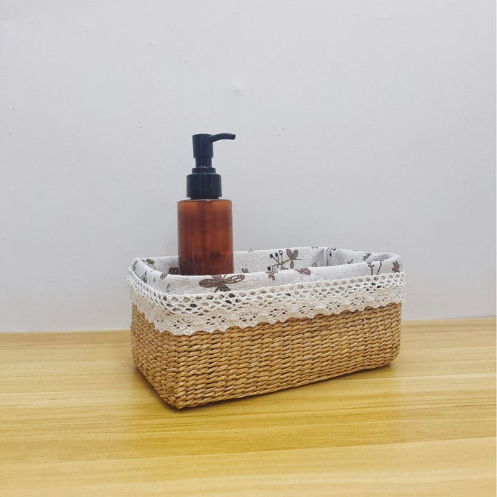 Decorative Woven Storage Basket Bowlift
