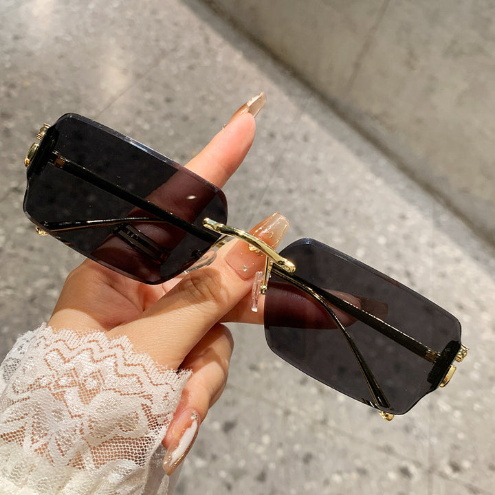 Women's oversized sunglasses with high-quality metal frame and polarized lenses Bowlift