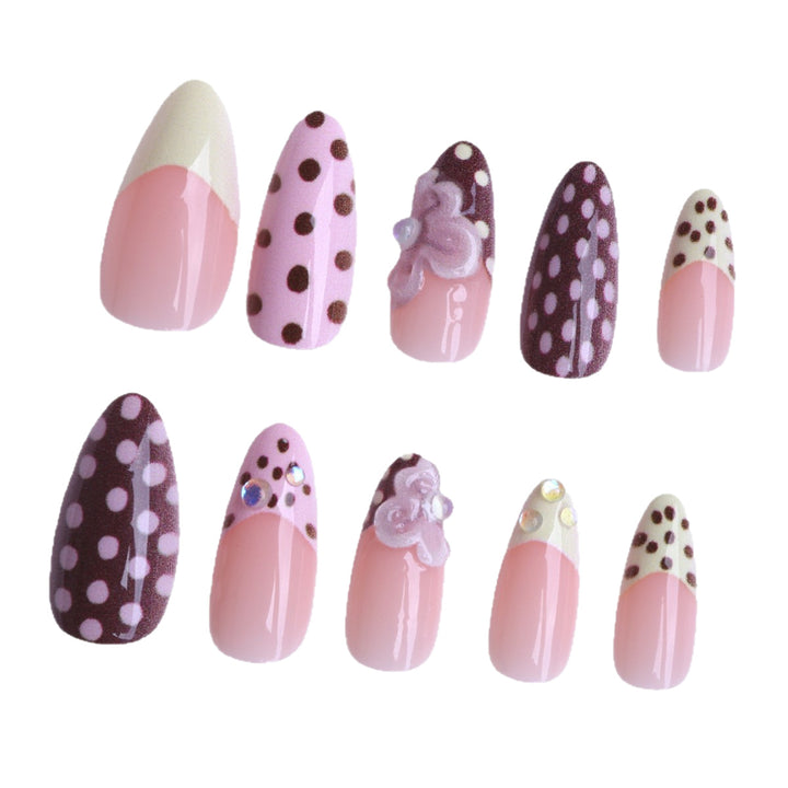 Decorative Press-On Nail Art Set Bowlift