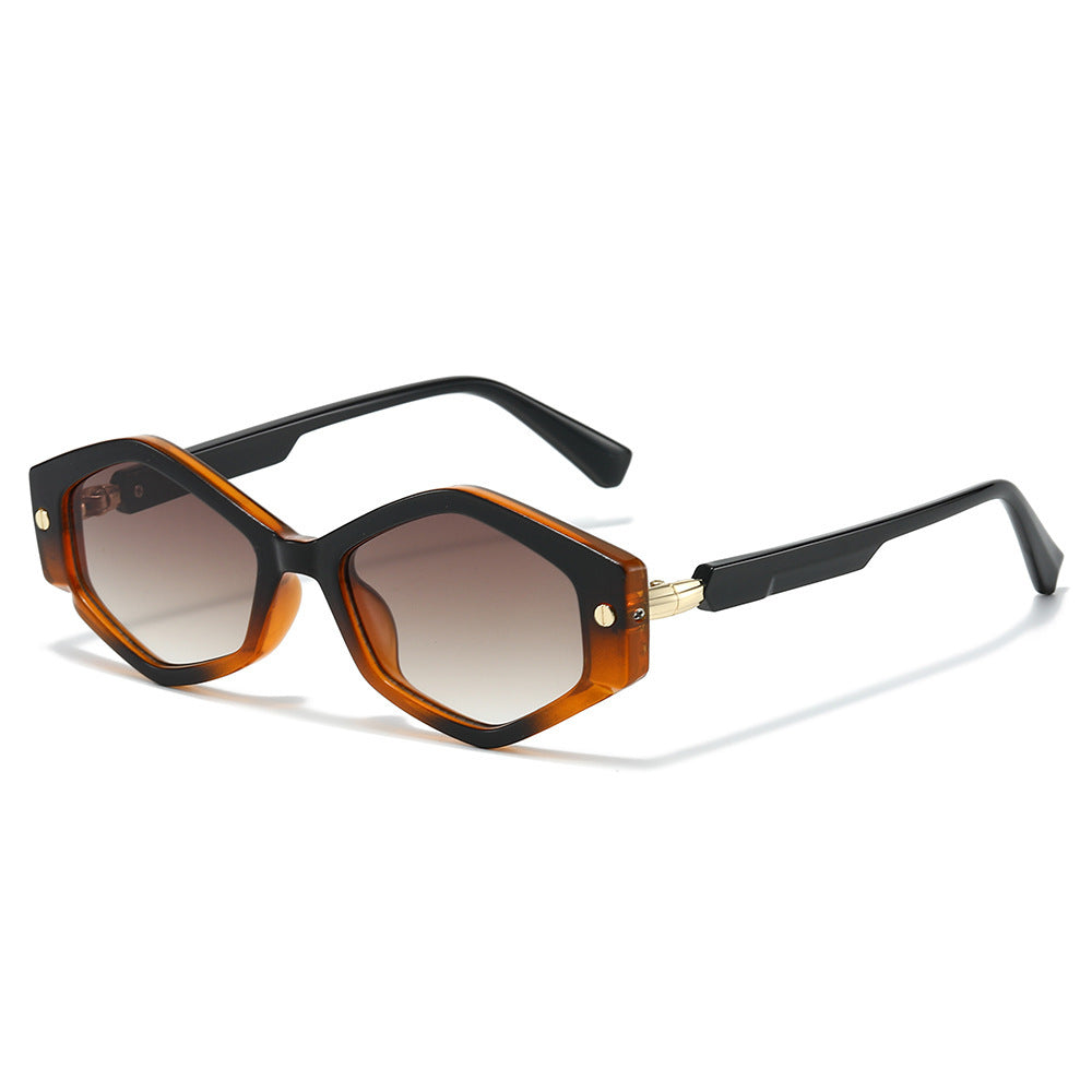 Fashionable Hexagonal Sunglasses Bowlift