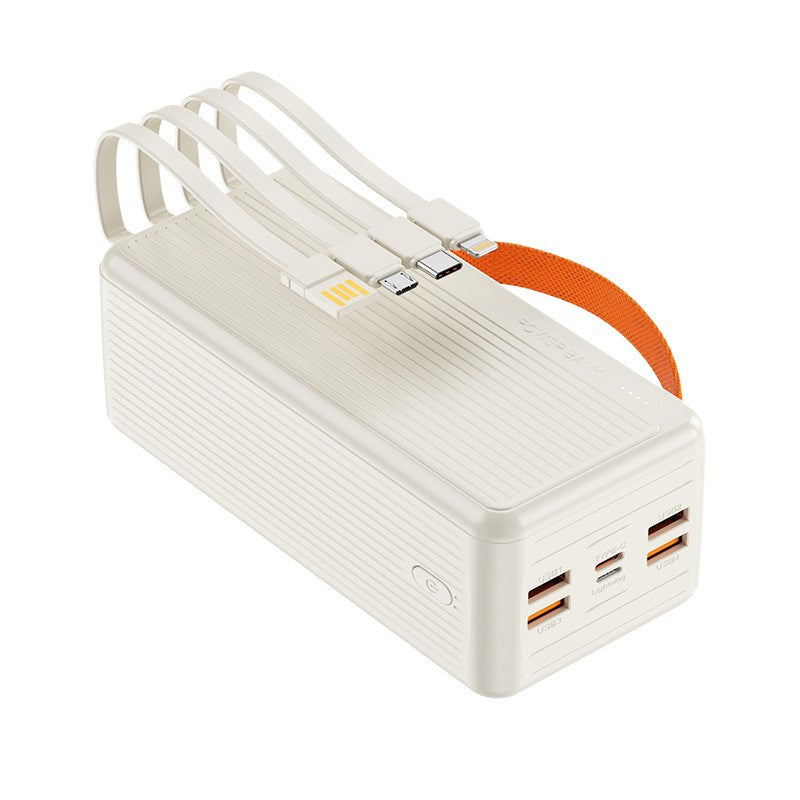 Multifunctional Solar Power Bank with Integrated USB Cable Bowlift
