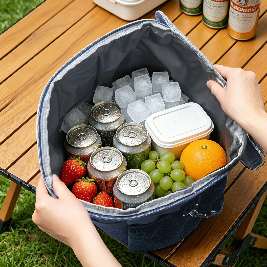 Insulated Cooler Bag with Practical Side Pockets Bowlift