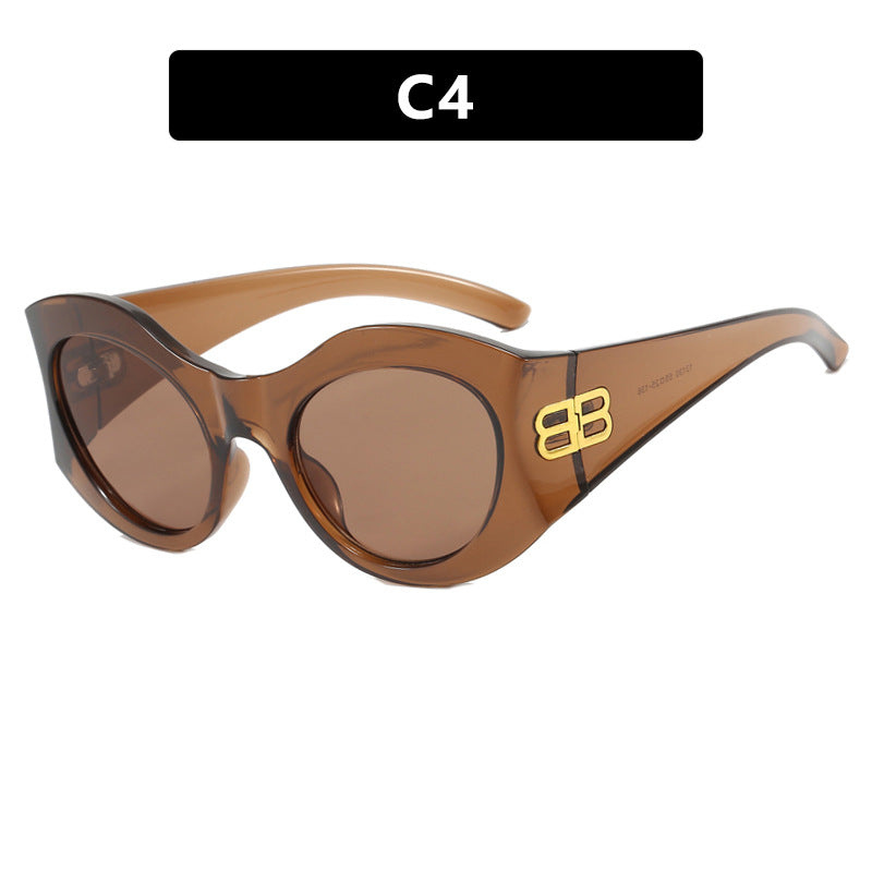 Ladies stylish Cat-Eye sunglasses with high-gloss design and protective lenses Bowlift