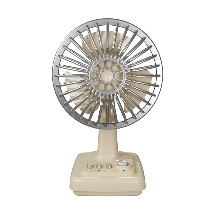 Retro-Inspired Rechargeable Desk Fan Bowlift