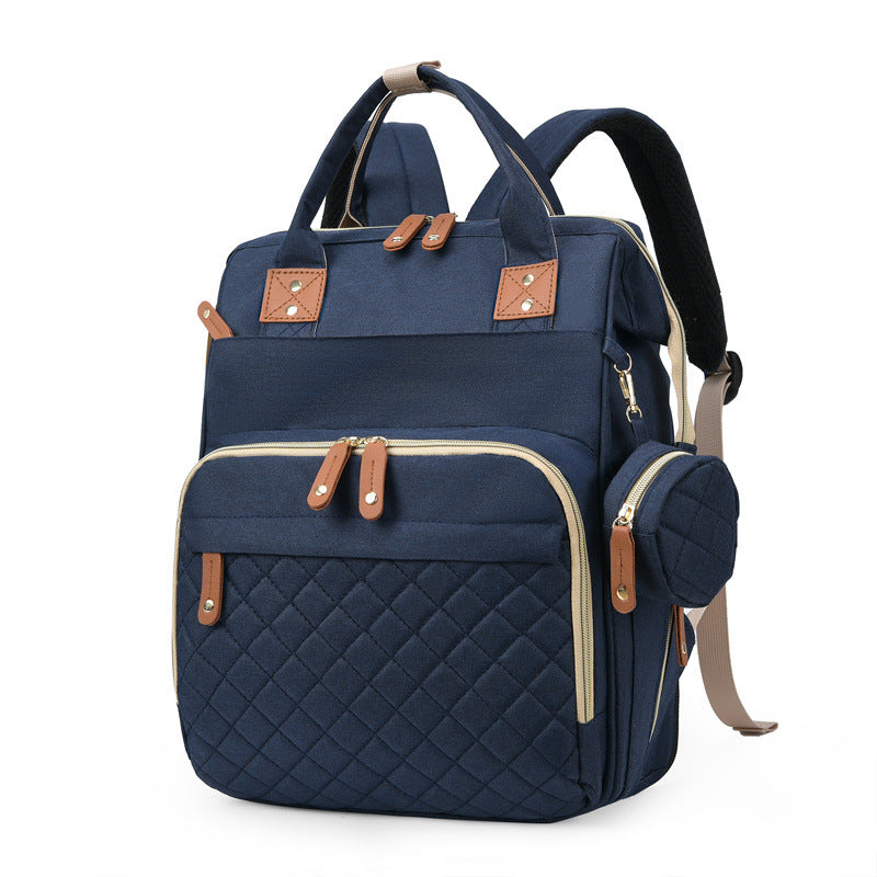 Versatile Multi-Pocket Quilted Backpack Bowlift