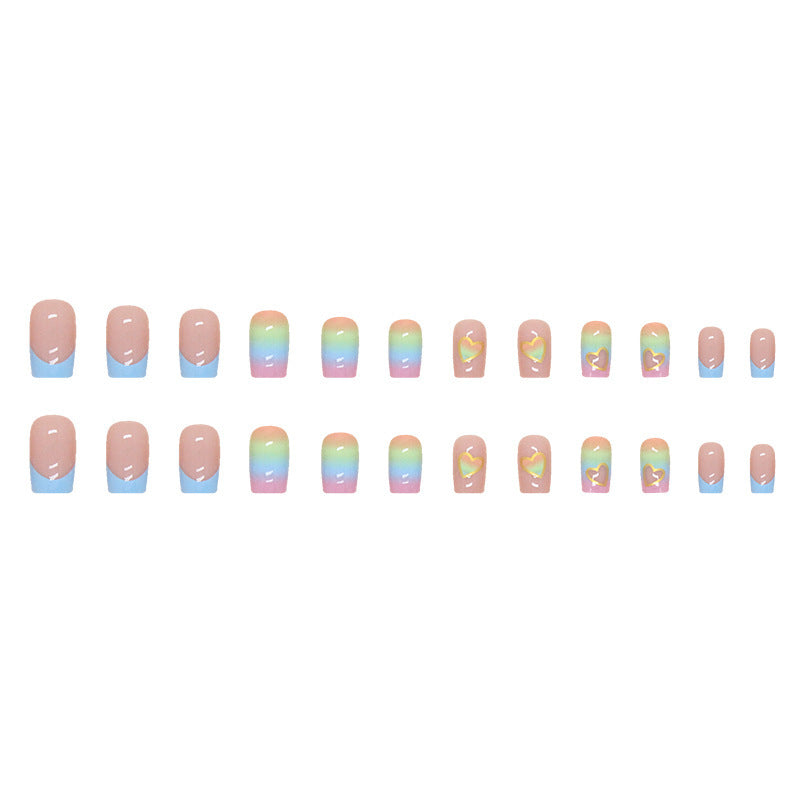Artistic Heart-Themed Press-On Nail Designs Bowlift