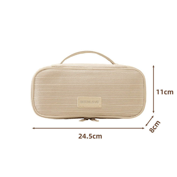 Textured Travel Makeup Case Bowlift
