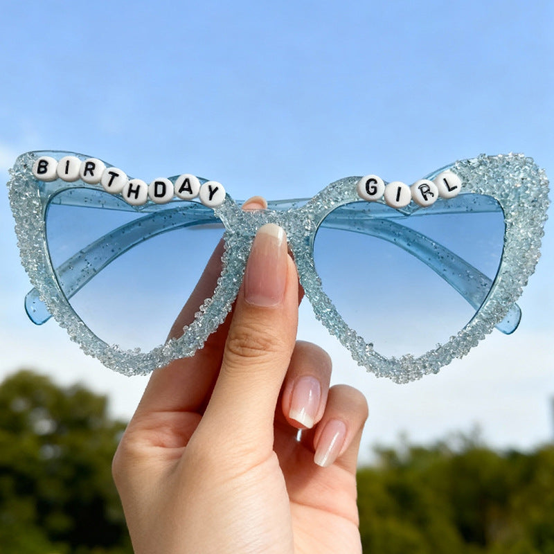Heart-Shaped Celebration Sunglasses Bowlift
