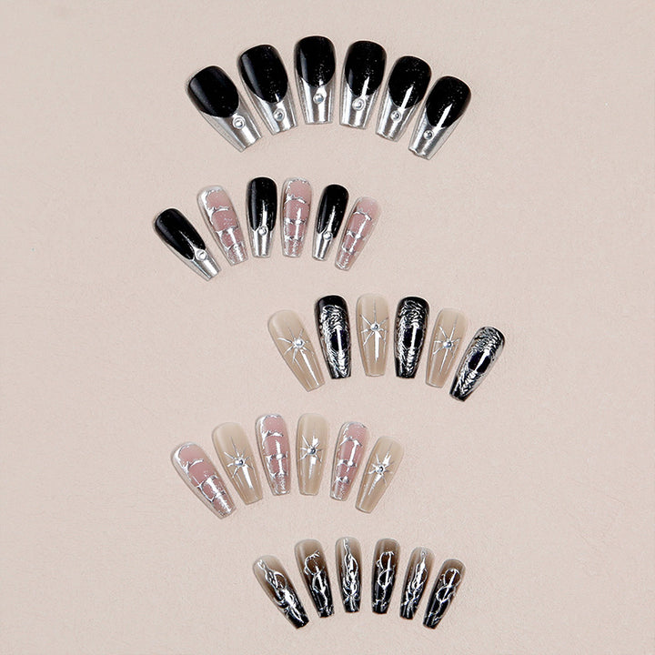 Artful nail tips with elegant patterns Bowlift