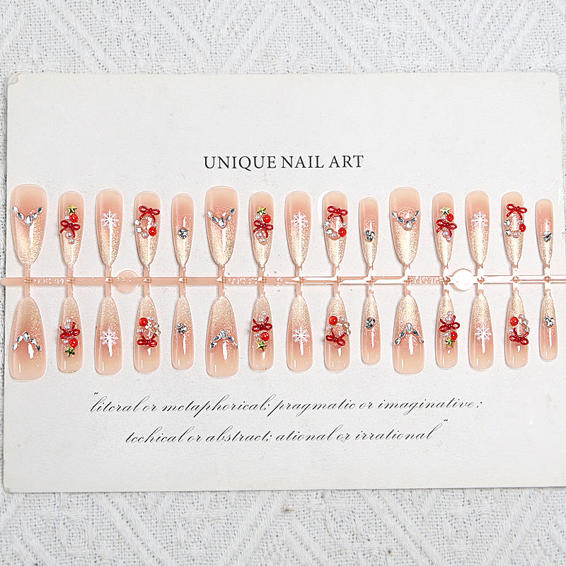 Artificial nail set with festive design Bowlift