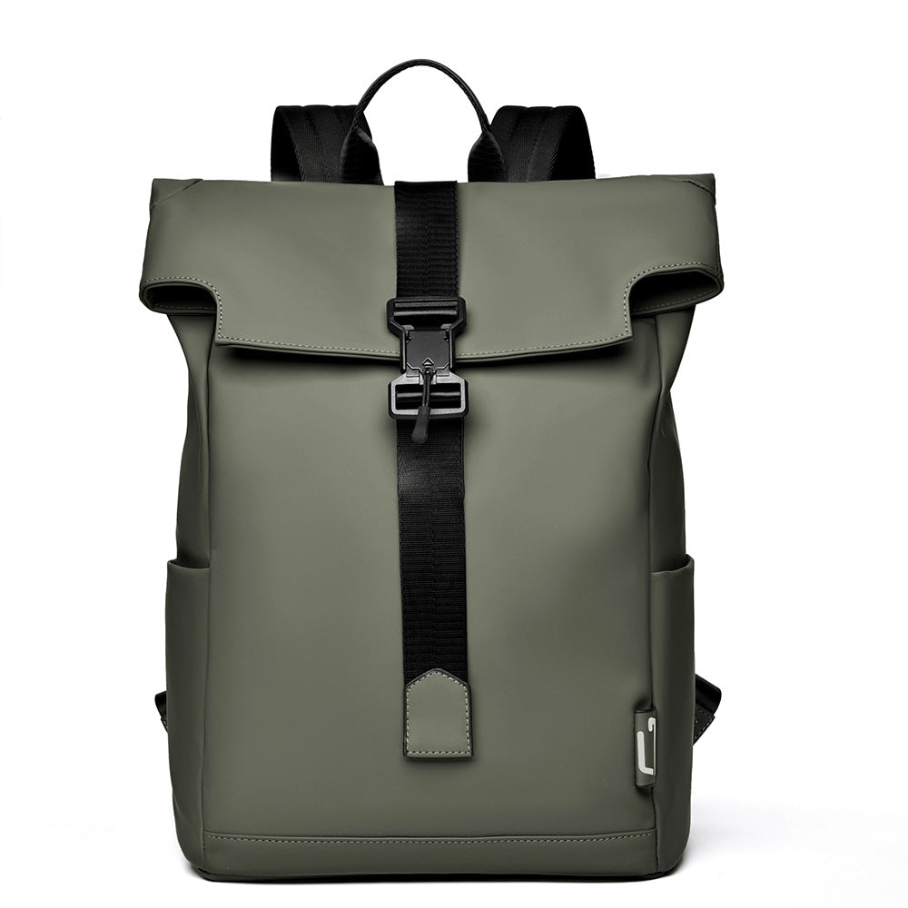 Modern Waterproof Roll-Top Backpack Bowlift