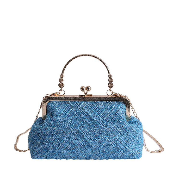 Vintage-Inspired Textured Crossbody Bag Bowlift