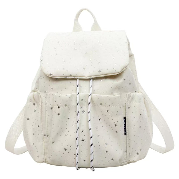 Starry Print Casual Backpack Bowlift