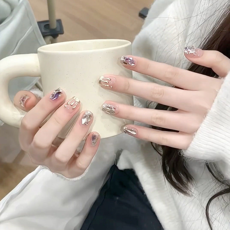 Elegant Sculpted Press-On Nails Bowlift