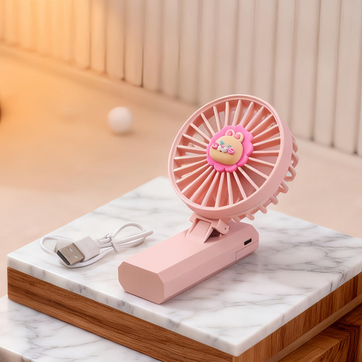 Women's portable handheld fan with charming animal design Bowlift