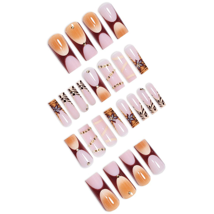 Elegant Acrylic Press-On Nail Art Set Bowlift