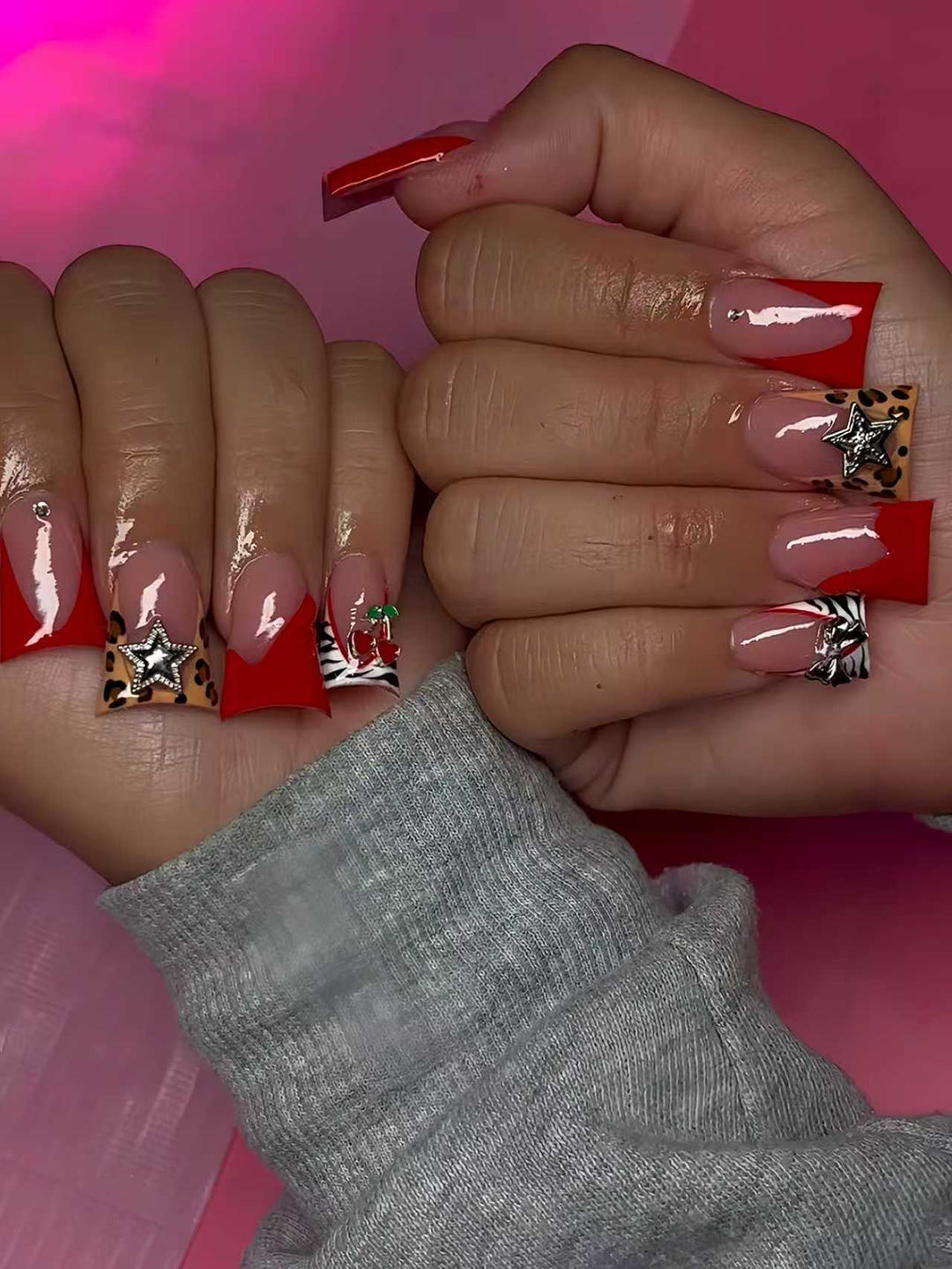 Creative Themed Press-On Nail Extensions Bowlift