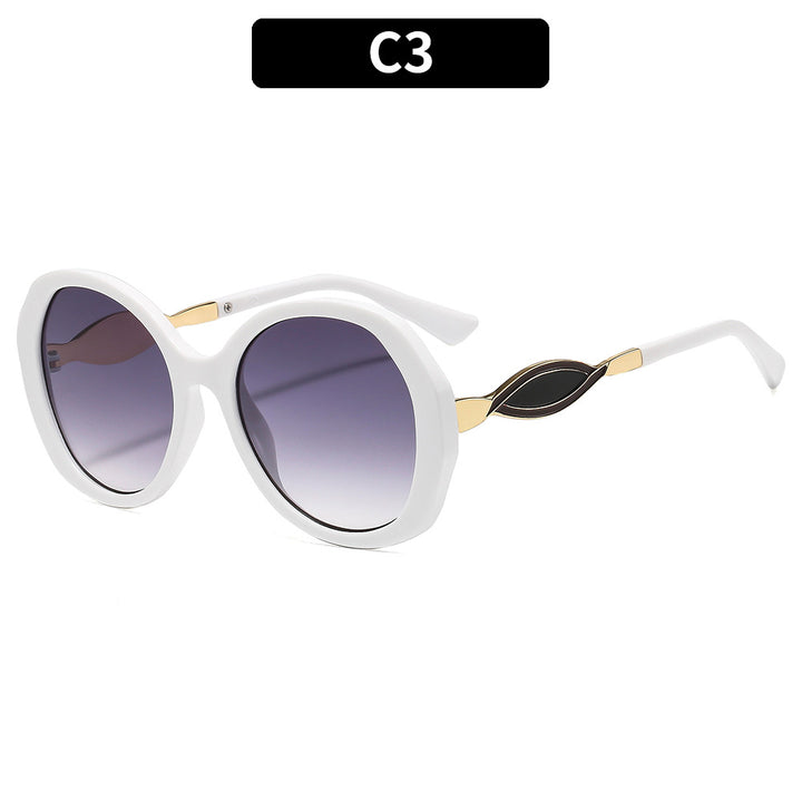 Oversized Geometric Shell Sunglasses Classic Style