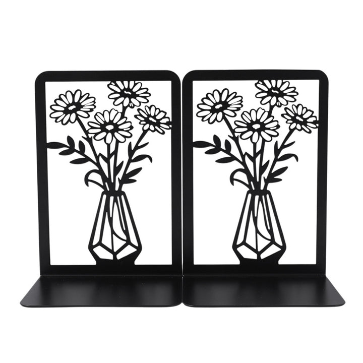 Elegant Floral Metal Bookends