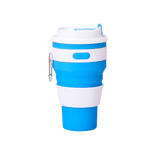 Unisex collapsible cup with practical carabiner Bowlift