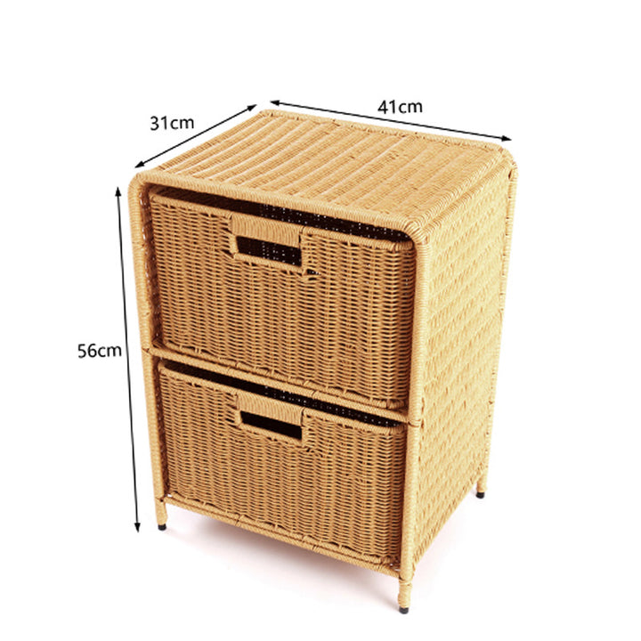 Multi-Drawer Woven Storage Chest Bowlift