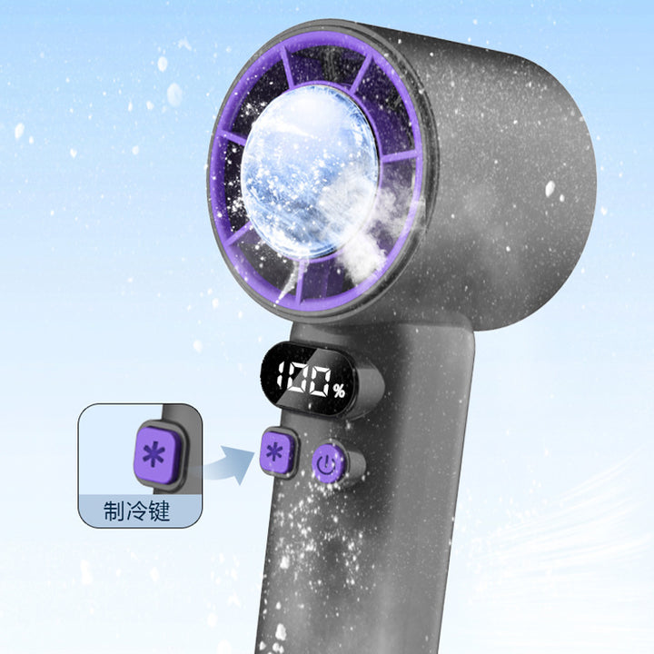 Ladies Portable USB Fan with Digital Display Bowlift