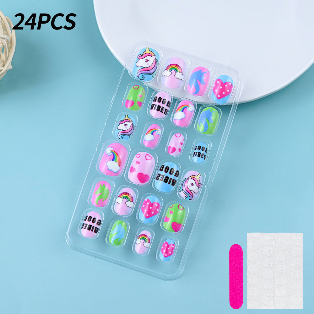 Themed Summer Beach Nail Art Press-On Nails Bowlift