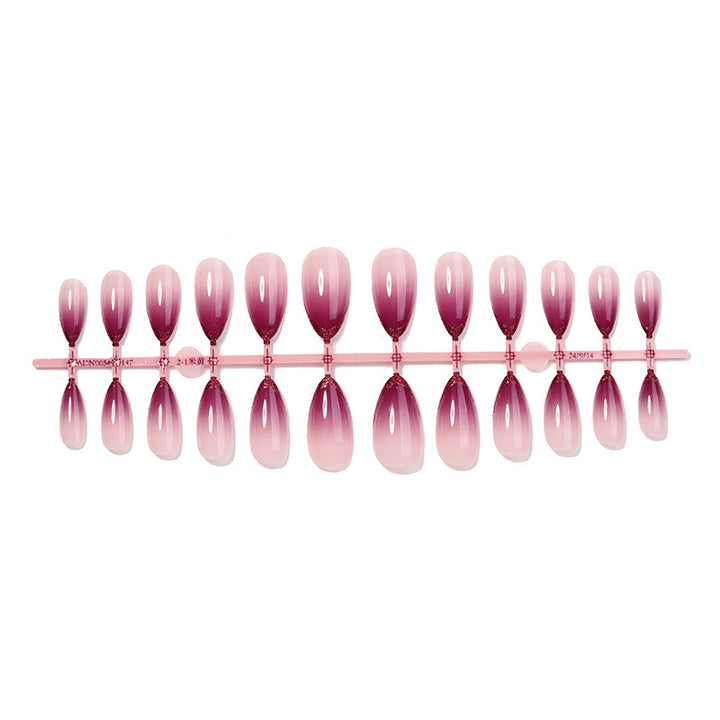 Gradient Ombre Press-On Nail Set Bowlift
