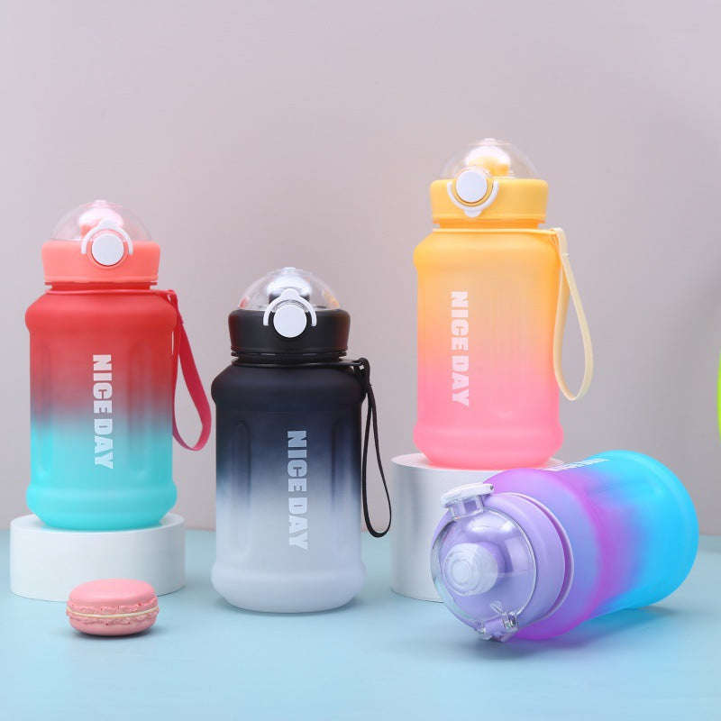 Women's multifunctional sports water bottle with ergonomic grip and practical leak protection Bowlift