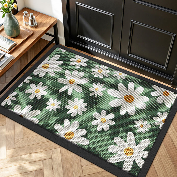 Floral Design Outdoor Welcome Mat Bowlift