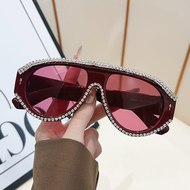 Luxury Oversized Rhinestone Sunglasses Bowlift