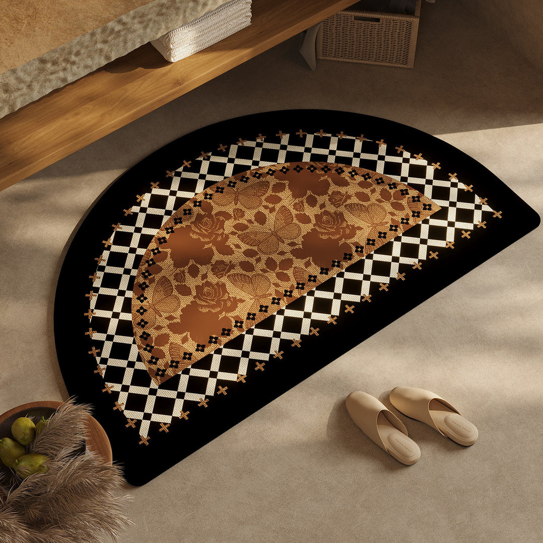 Chic Geometric Design Bath Mat Bowlift