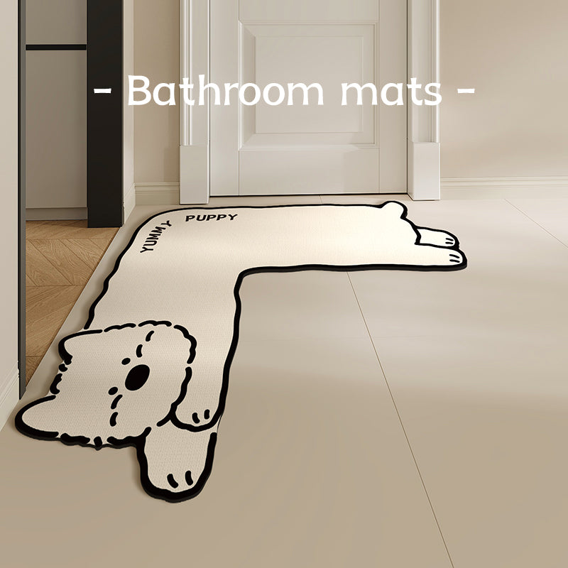 Cute Animal-Themed Bath Mat Bowlift