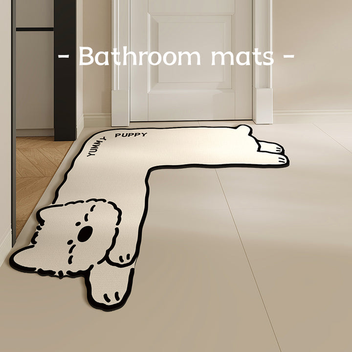 Cute Animal-Themed Bath Mat Bowlift