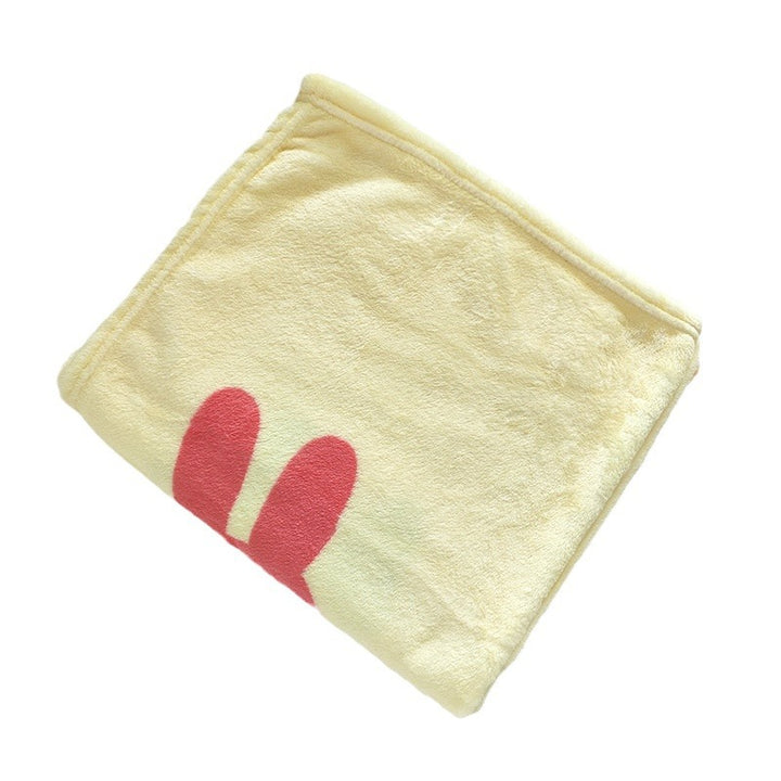 Women Cozy Microfiber Blanket with Cute Characters Bowlift