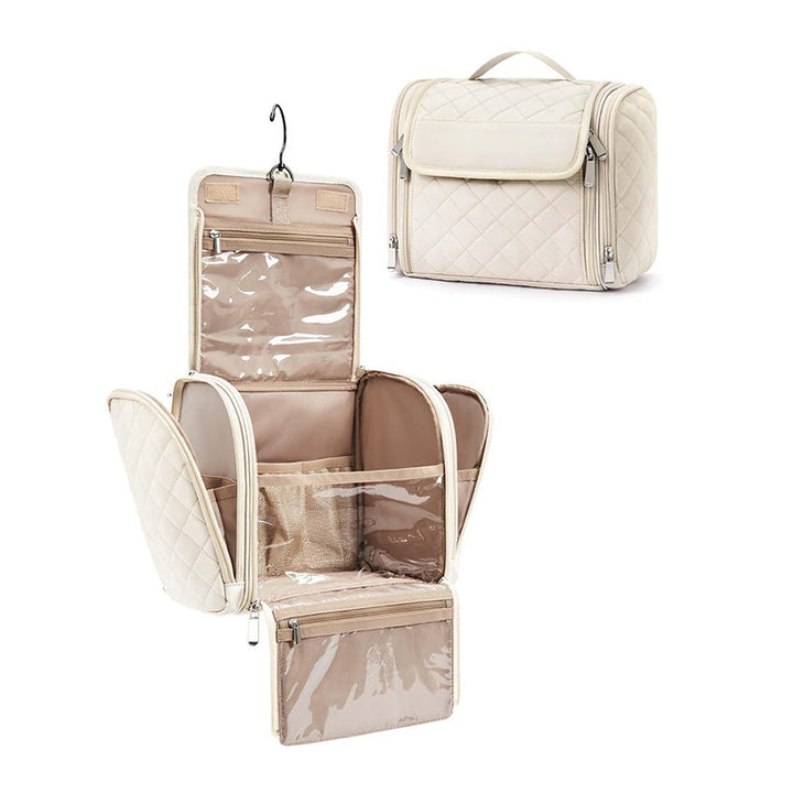 Cosmetic storage bag with removable hook Bowlift