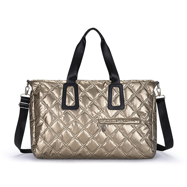Quilted Multi-Functional Travel Tote Bag Bowlift